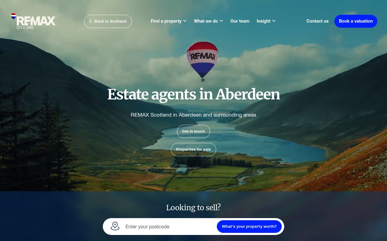 REMAX Aberdeen City & Shire website screenshot