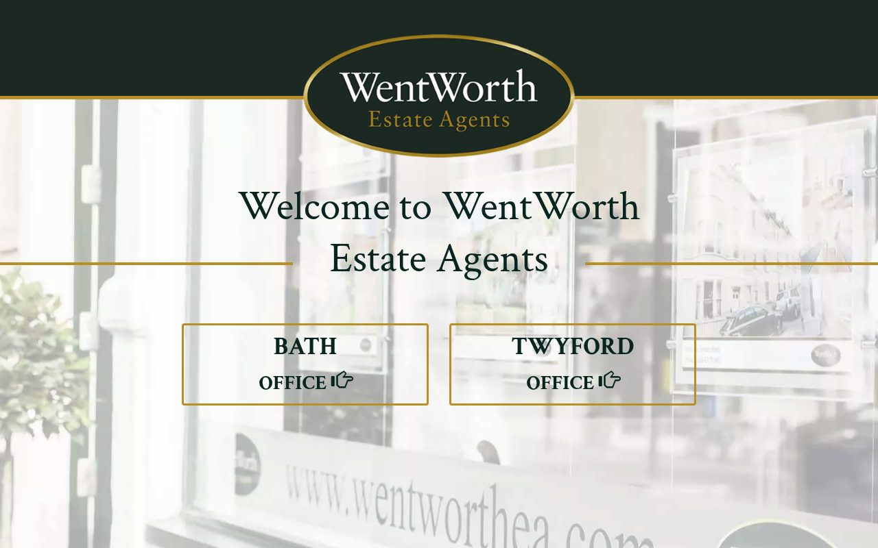 Wentworth Estate Agents Bath website screenshot
