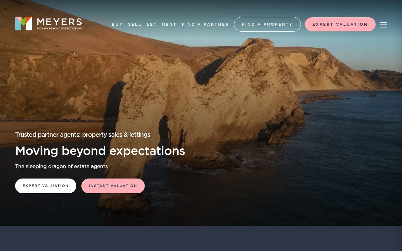 Meyers Estate Agents Bournemouth website screenshot