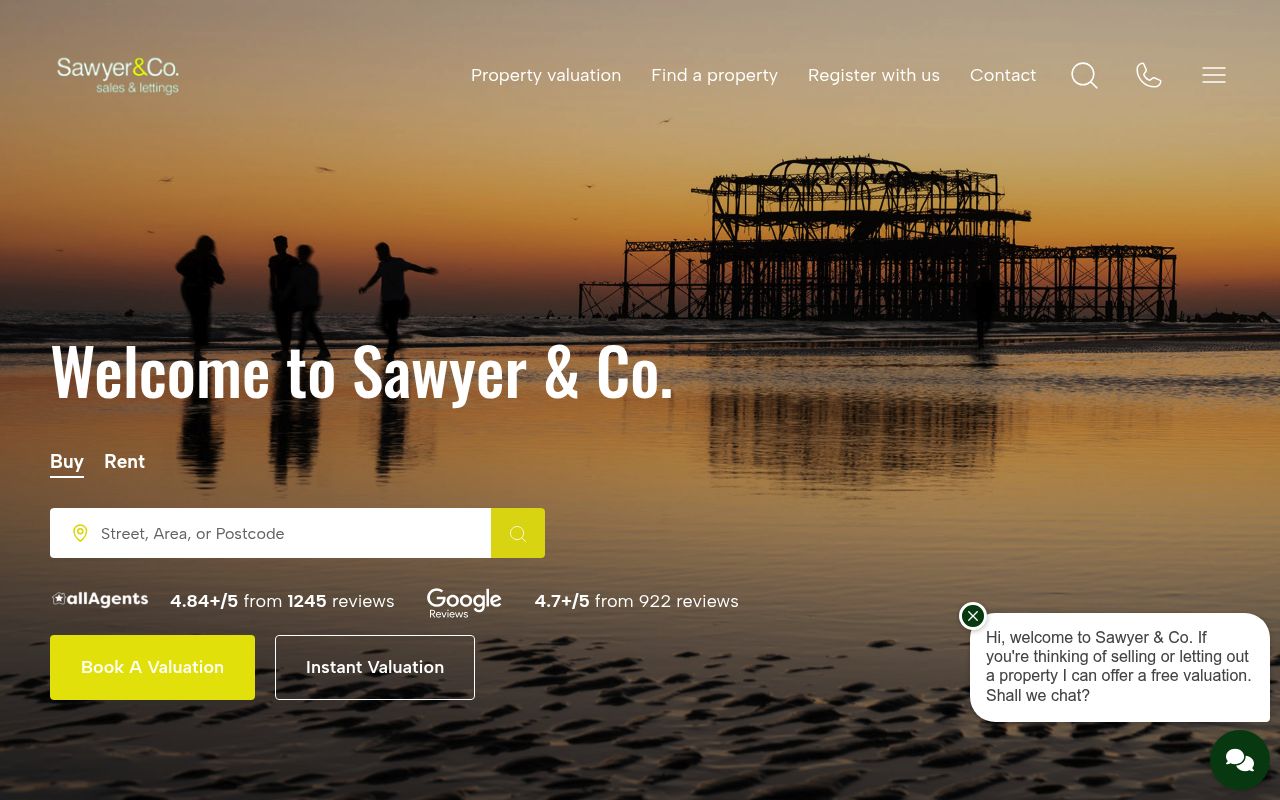 Sawyer & Co website screenshot