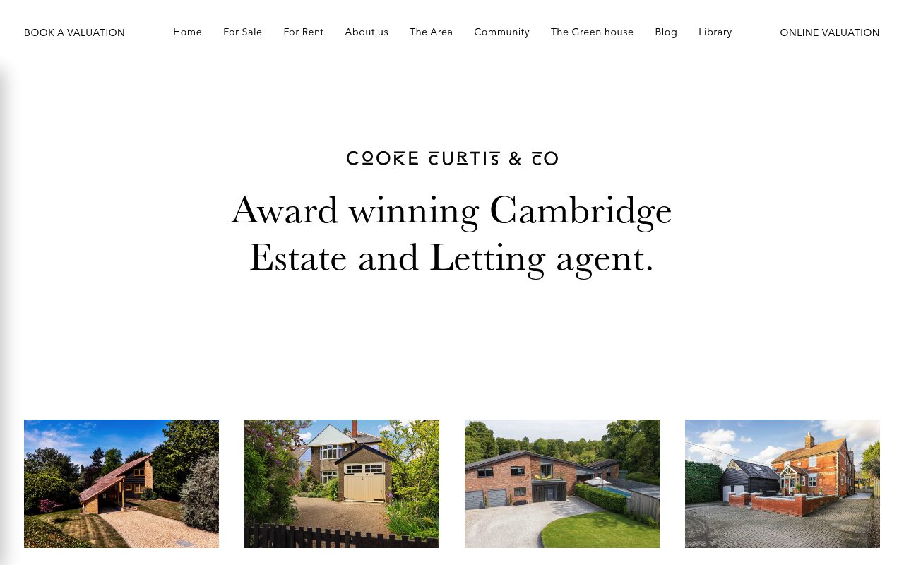 Cooke Curtis & Co website screenshot
