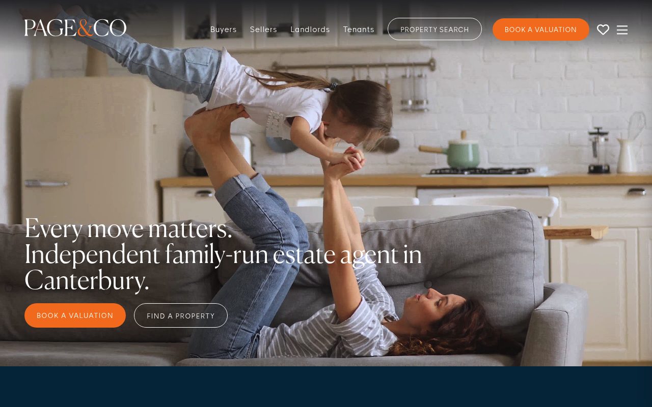 Page & Co website screenshot