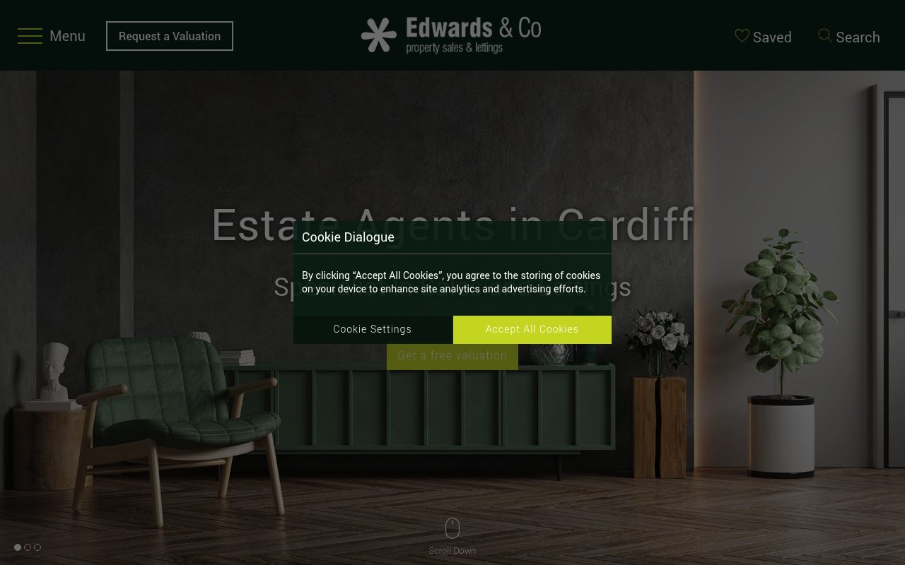 Edwards and Co Property Sales and Letting website screenshot
