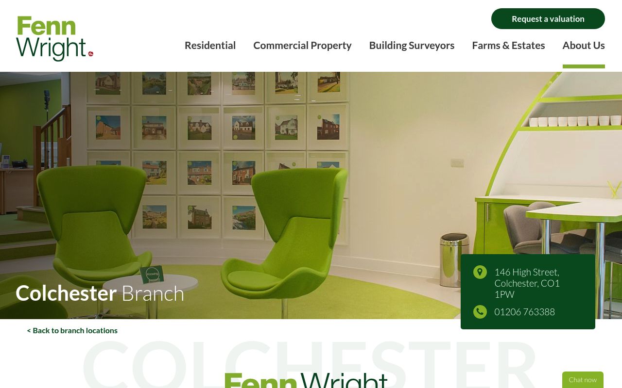 Fenn Wright Colchester website screenshot