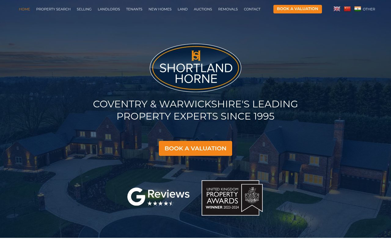 Shortland Horne Estate & Letting Agents Coventry website screenshot