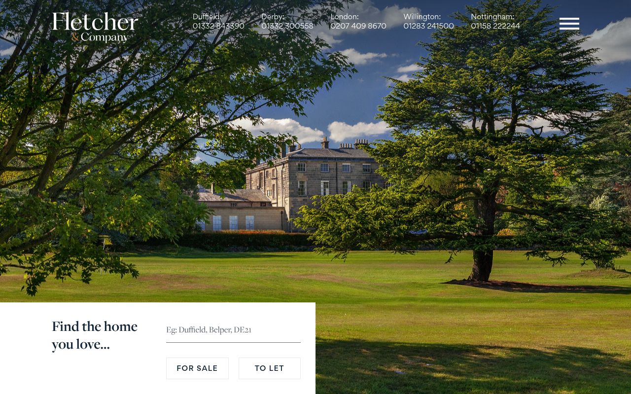 Fletcher & Company website screenshot