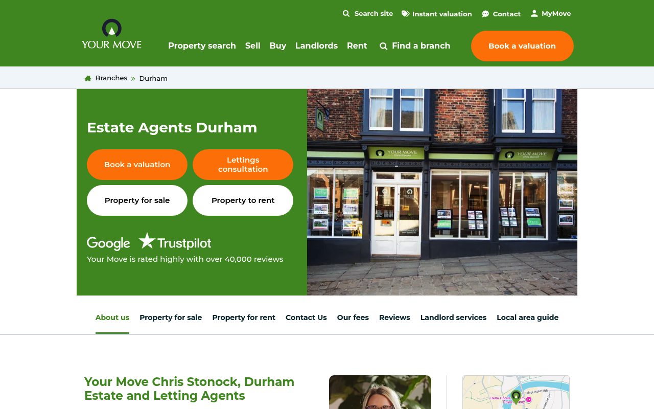 Your Move Estate Agents Chris Stonock Durham website screenshot