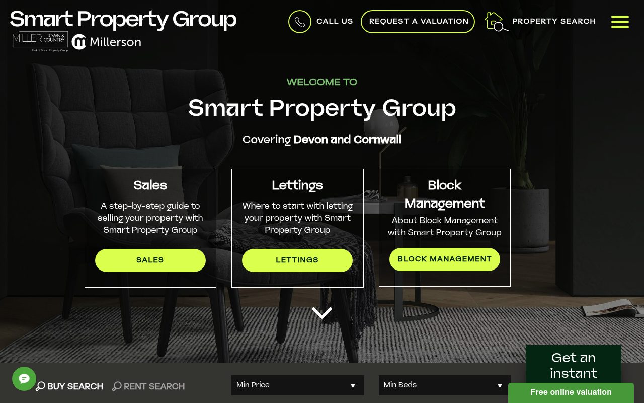 Smart Property Group website screenshot