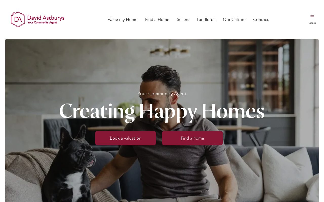 David Astburys - Estate Agents Islington N1 website screenshot