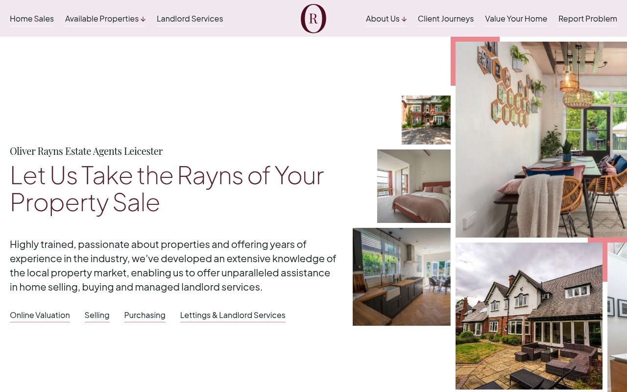 Oliver Rayns website screenshot