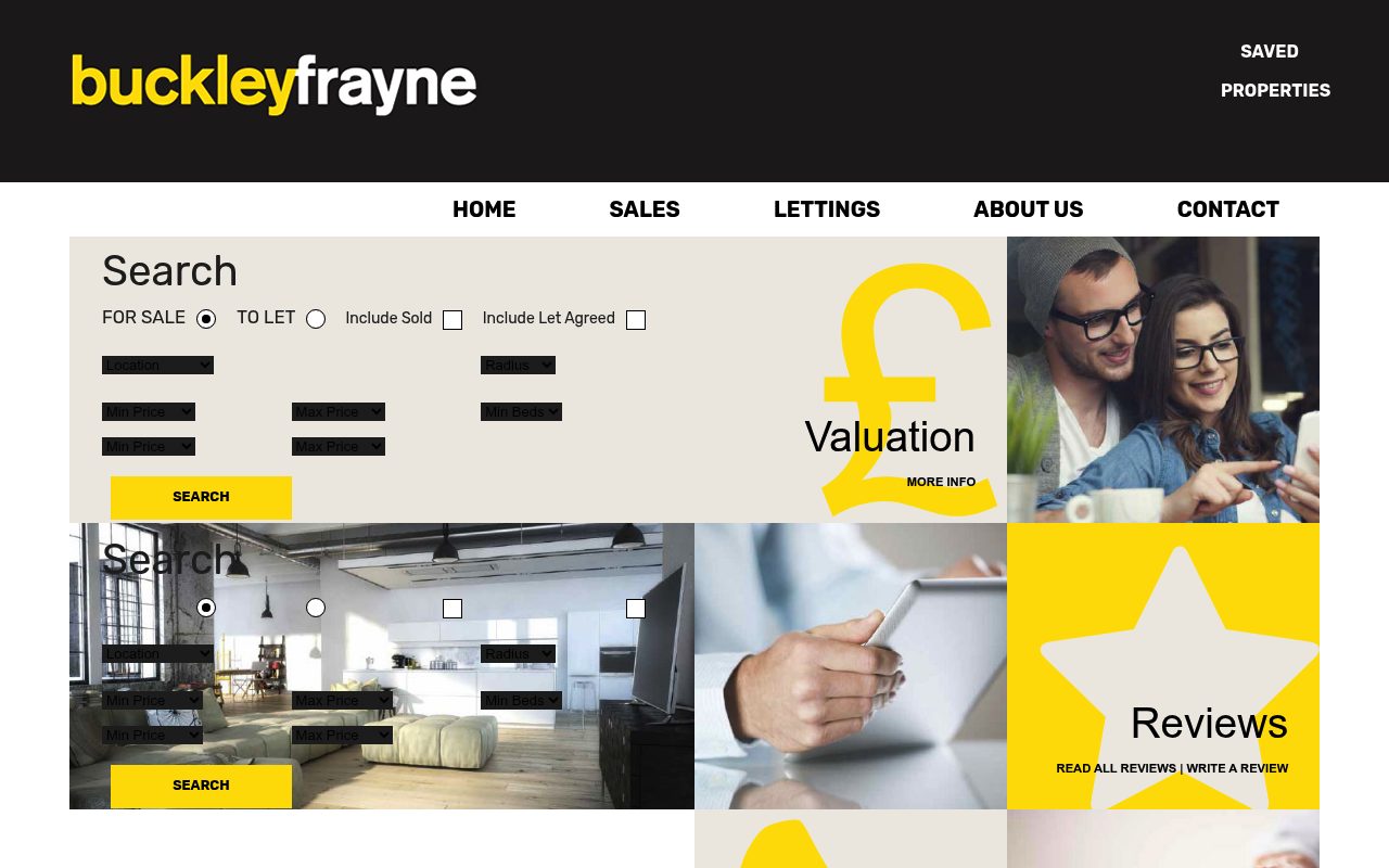 Buckley Frayne website screenshot