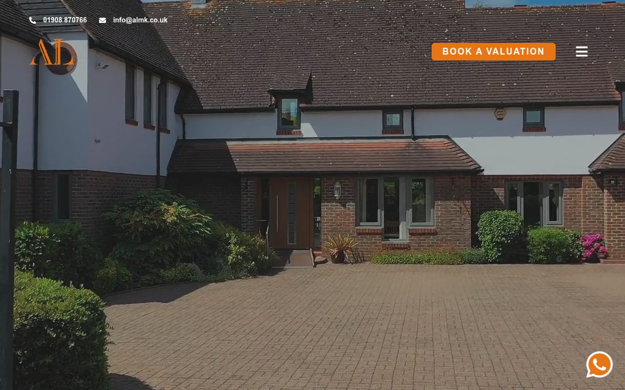 Alexander Lawrence Estate Agents - Milton Keynes website screenshot