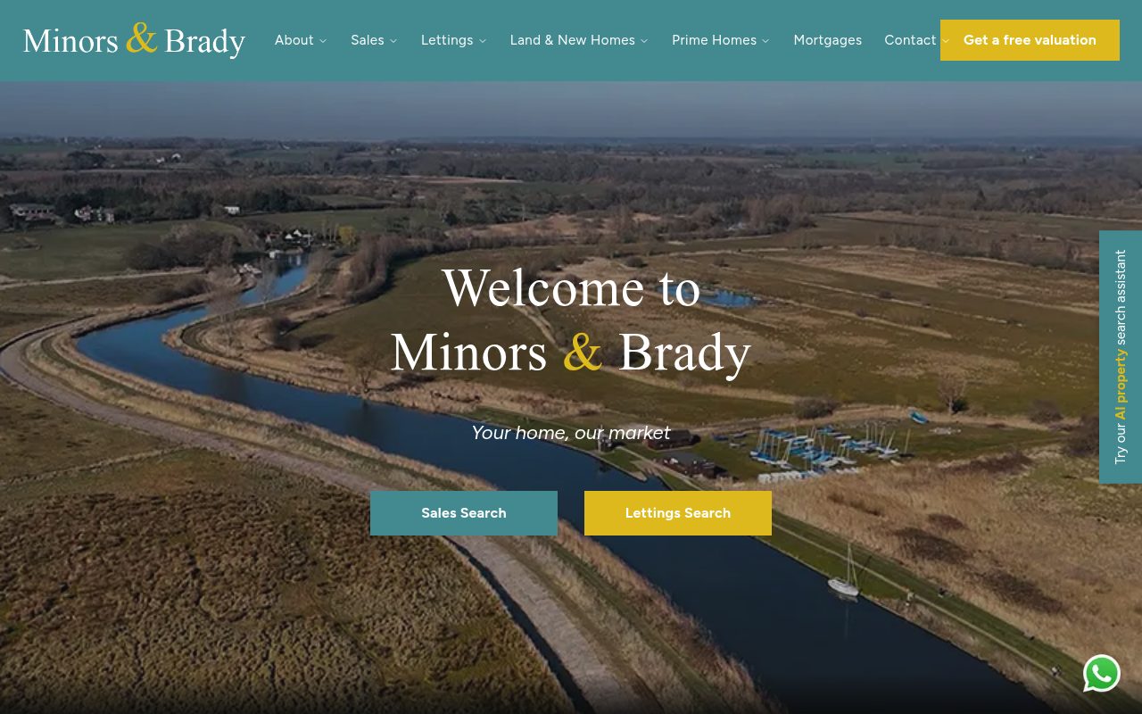 Minors & Brady website screenshot