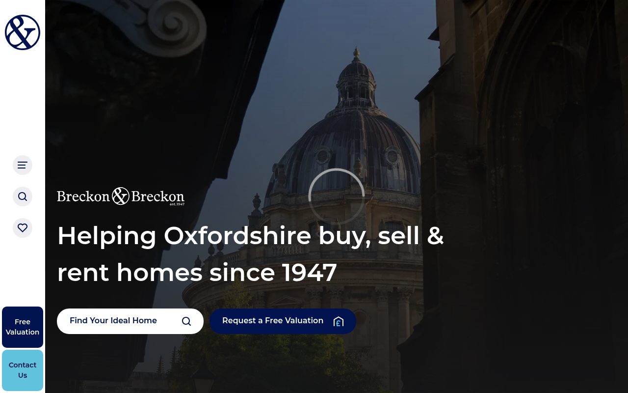 Breckon & Breckon Oxford City website screenshot