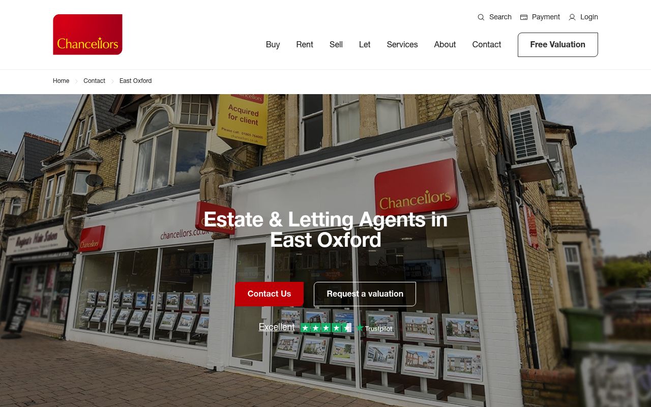 Chancellors East Oxford website screenshot