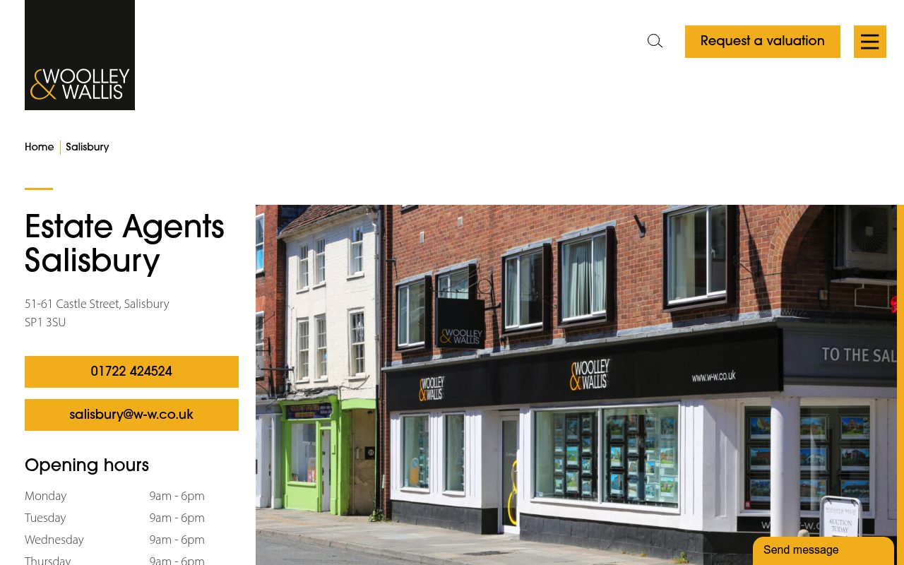 Woolley & Wallis website screenshot