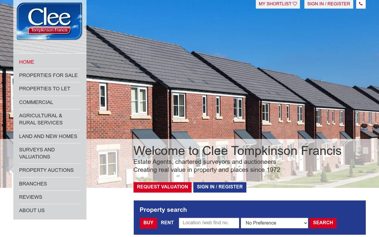 Clee Tompkinson Francis Estate Agents and Letting Agent Swansea website screenshot